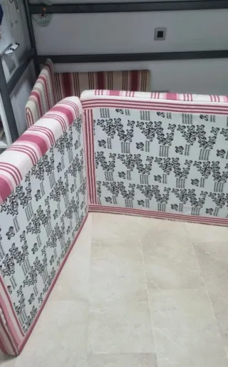 Sofá Cama Tapizado Rayas