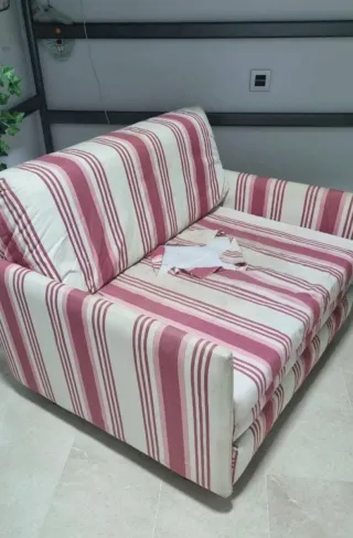 Sofá Cama Tapizado Rayas