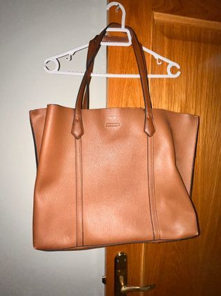 Bolso Prüne Cuero Marrón Grande