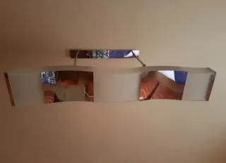 Lámpara de techo moderna cristal y metal