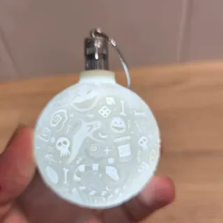 Bola Navidad Litofania Pesadilla antes de Navidad