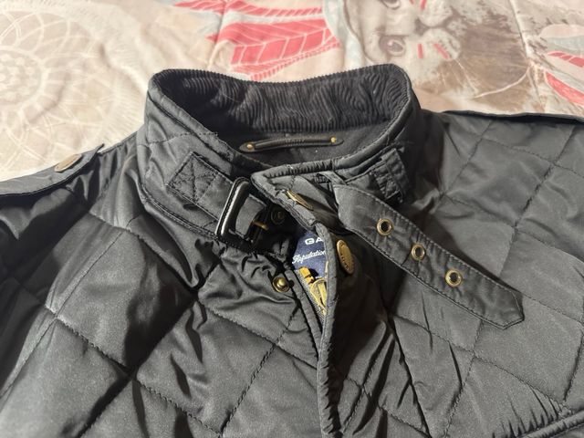 Cazadora acolchada hombre negra