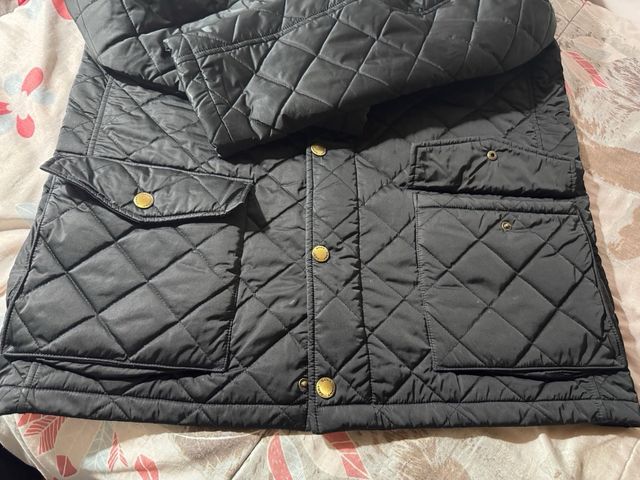 Cazadora acolchada hombre negra