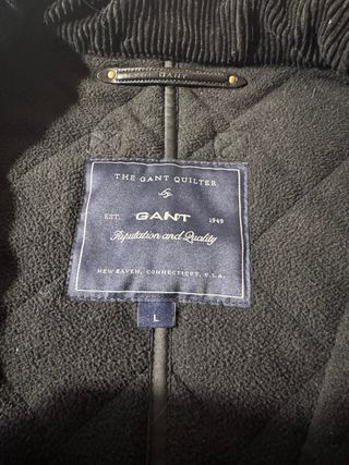 Cazadora acolchada hombre negra