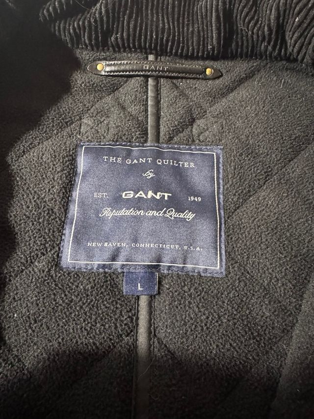 Cazadora acolchada hombre negra