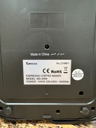 Cafetera Espresso Yaaxicass