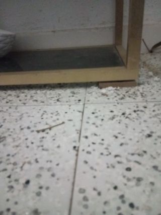 Estantería de cristal y metal dorada antiguo