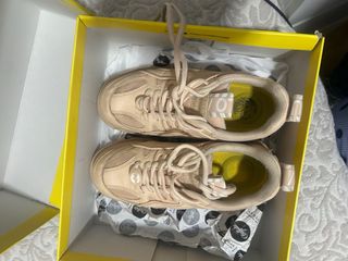 Zapatillas Buffalo beige con plataforma