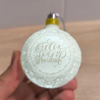 Bola Navidad Litofania FCB