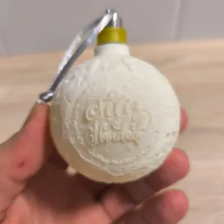 Bola Navidad Litofania FCB