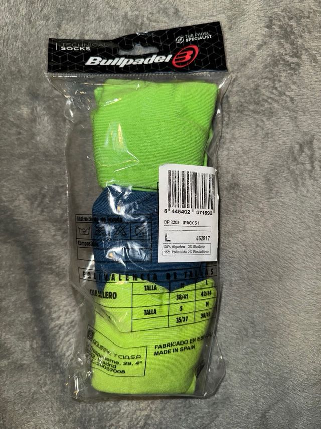 Pack 3 Calcetines Bullpadel talla L
