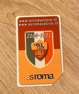 Scheda telefonica AS Roma Campione 2000-2001