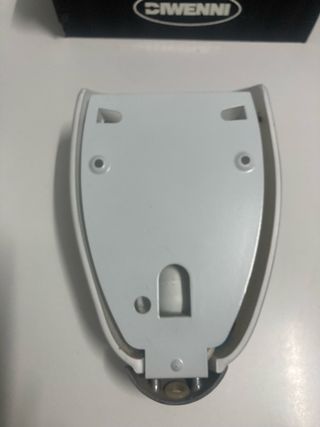 Aplique de pared de cristal blanco