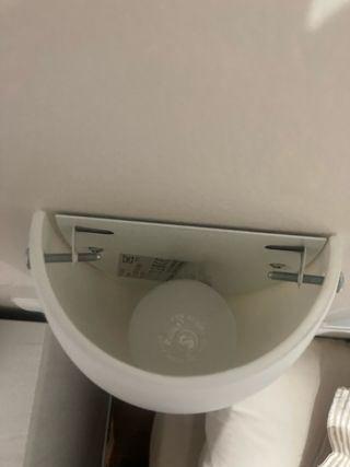 Aplique de pared de cristal blanco