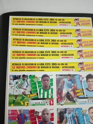 5 lamina Liga 13-14 Mercado Invierno actualización