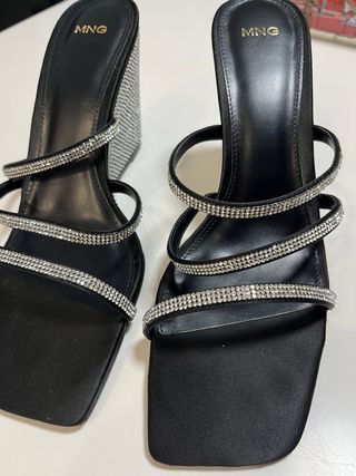 Zapatos Mango Talla 40 Brillantes