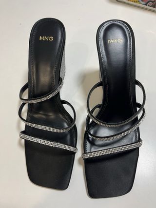 Zapatos Mango Talla 40 Brillantes