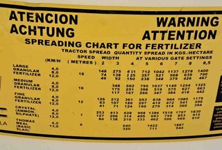 Abonadora centrífuga poliéster 400 kg