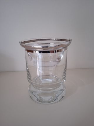 Vaso con coperchio  vetro (1118)