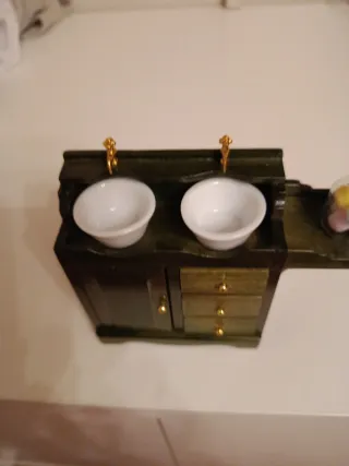 Oferta Mueble baño casa muñecas doble seno