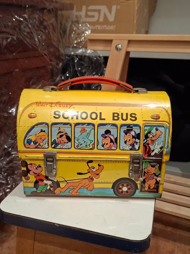 Fiambrera años 70 Walt Disney School Bus