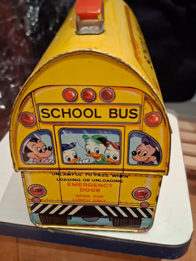Fiambrera años 70 Walt Disney School Bus