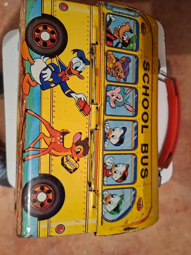 Fiambrera años 70 Walt Disney School Bus