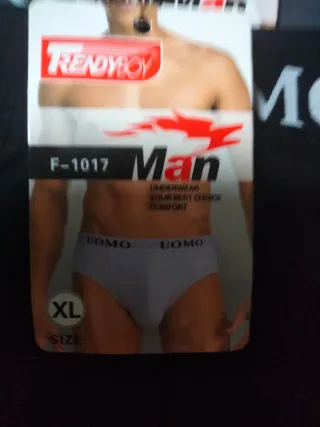 Calzoncillos Uomo Negro Talla XL