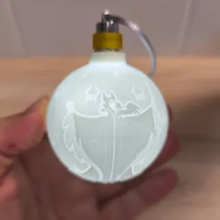 Bola Navidad Litofania Maléfica