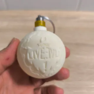 Bola Navidad Litofania Maléfica