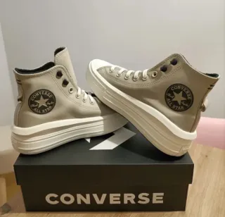T37,5 Converse All Star Plataforma Beige