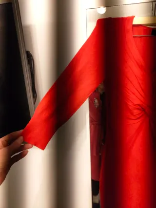 Vestido rojo talla única