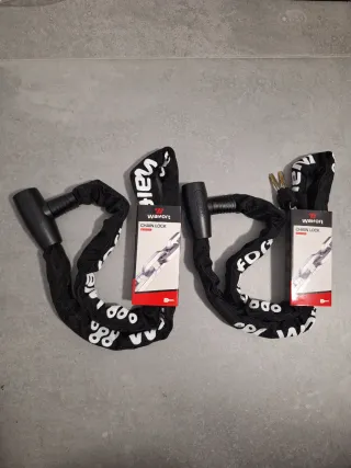 Lote 2 Candados Cadena Antirrobo 1.2m