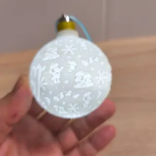 Bola Navidad Litofanía Bluey