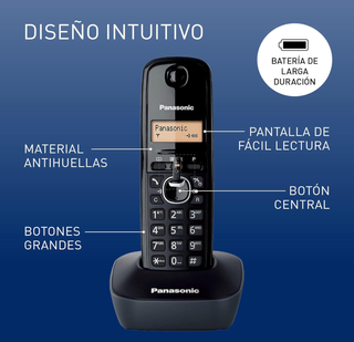 Teléfono inalámbrico Panasonic KX TG1611SPH