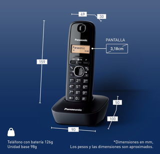 Teléfono inalámbrico Panasonic KX TG1611SPH