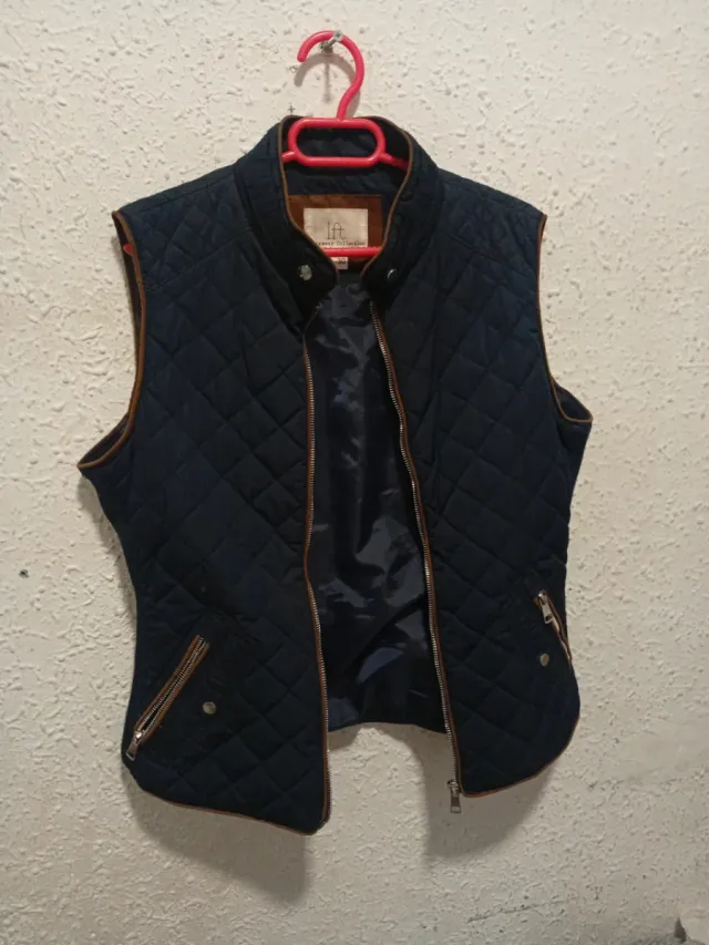 Chaleco acolchado azul marino