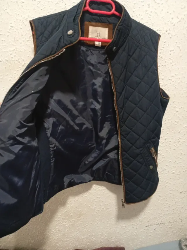 Chaleco acolchado azul marino