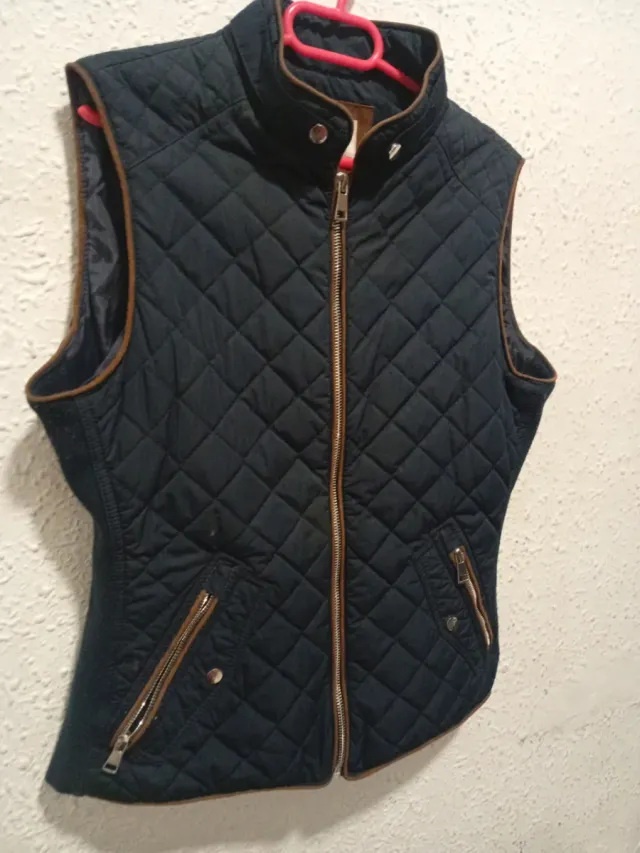 Chaleco acolchado azul marino