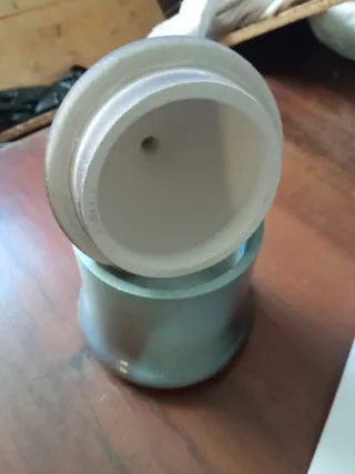 Portaoggetti ceramica anni '70 dipinto a mano