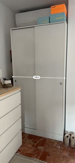 Armario blanco puertas correderas