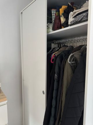 Armario blanco puertas correderas