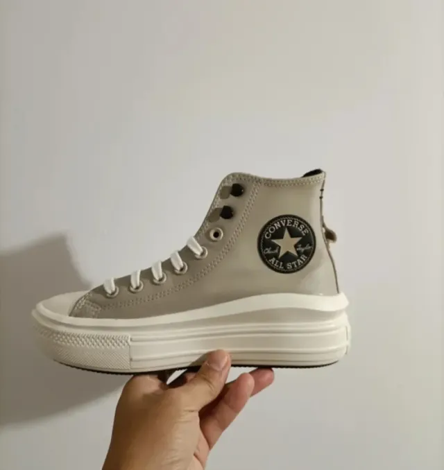 T40 Converse All Star Plataforma Beige