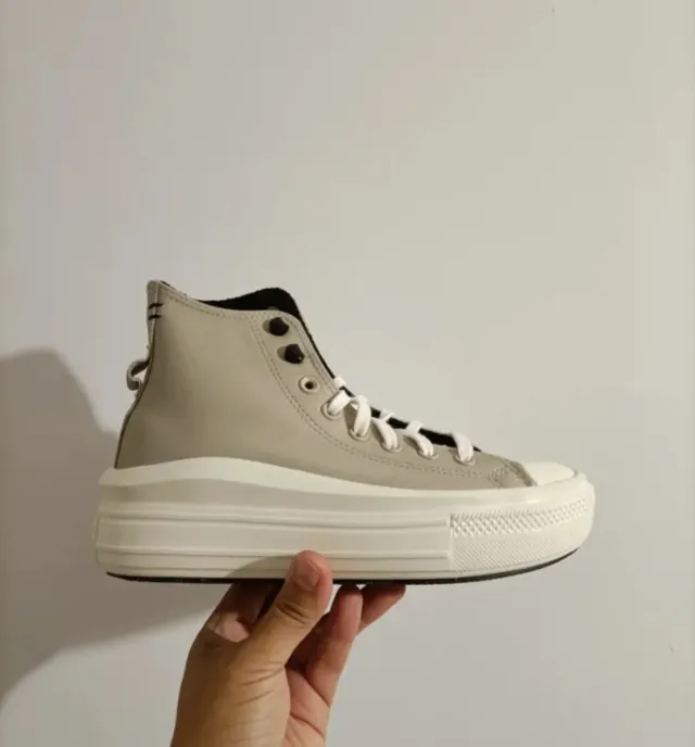 T40 Converse All Star Plataforma Beige