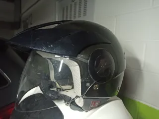 Casco Moto Jet Negro