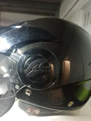 Casco Moto Jet Negro