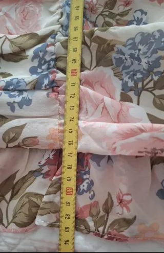 Vestido fiesta floral manga larga