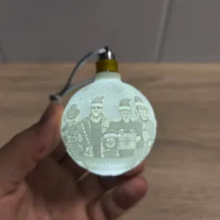 Bola Navidad Litofanía Terror Halloween