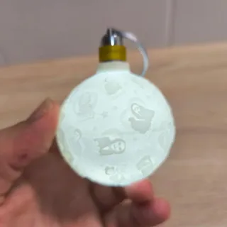 Bola Navidad Litofanía Terror Halloween