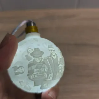 Bola Navidad Litofanía Terror Halloween